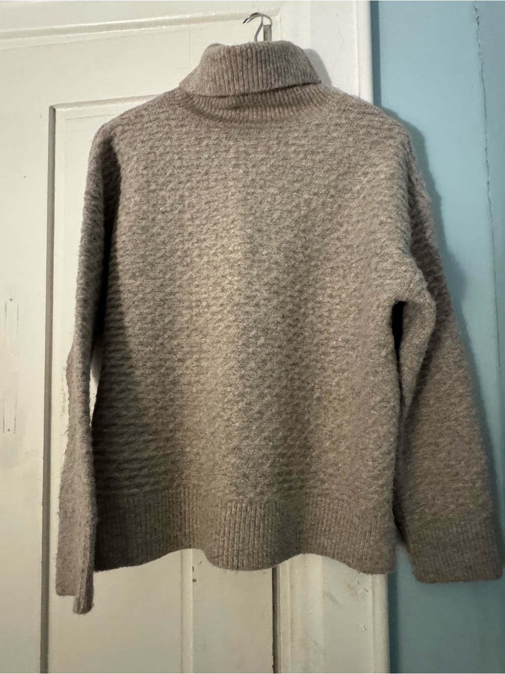 Cyrus Taupe Knit Turtleneck Sweater